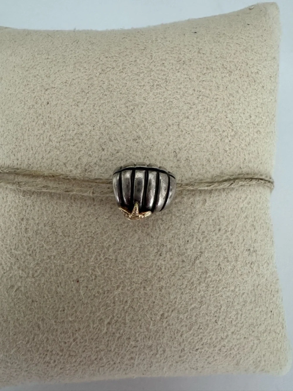 Pandora 790249 Retired Seashell Starfish Charm 925 Sterling 14K Gold - Picture 7 of 11